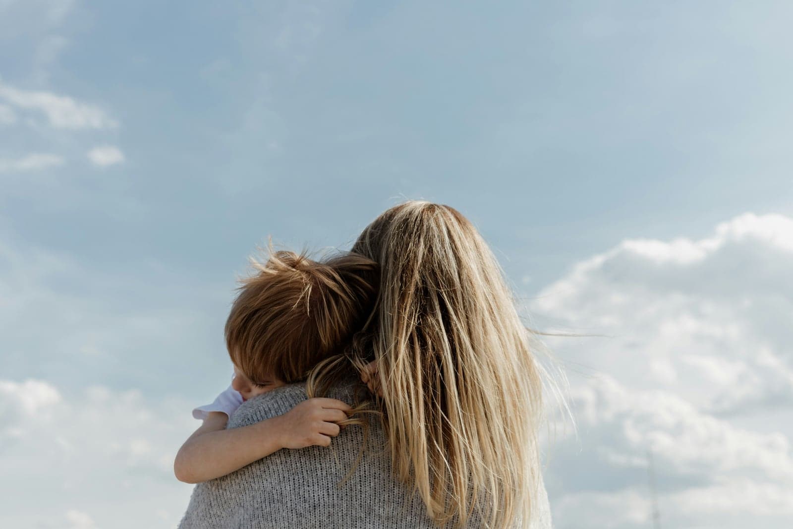 Originele foto — moeder met kind