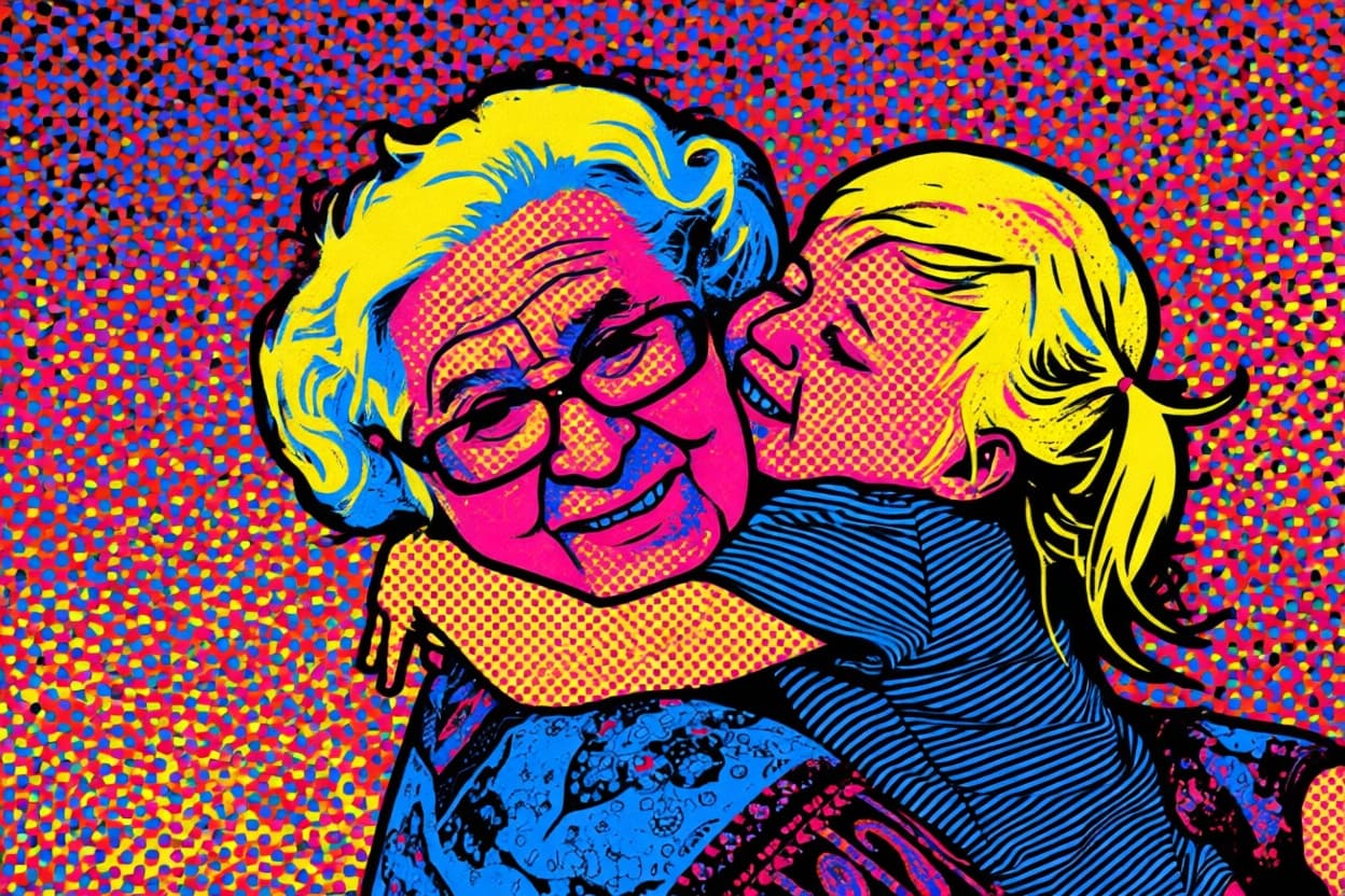 Pop Art — gezinsfoto