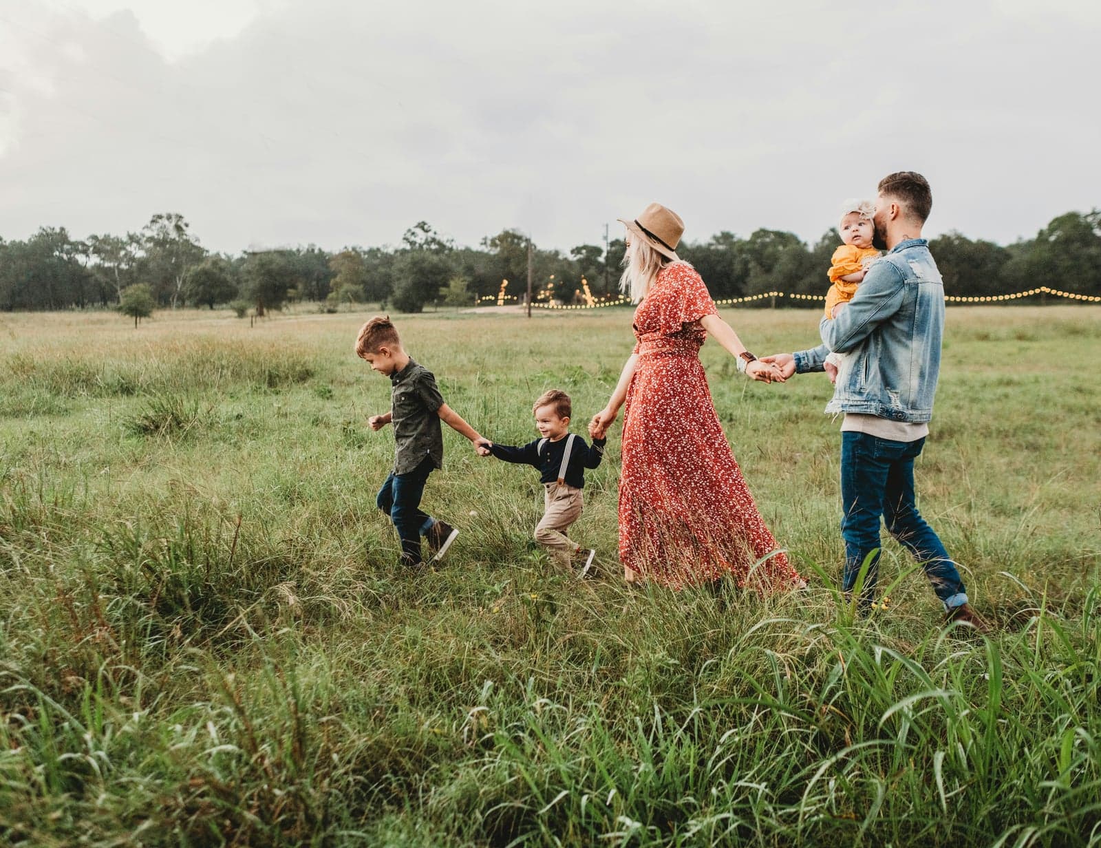 Originele foto — moeder met kinderen