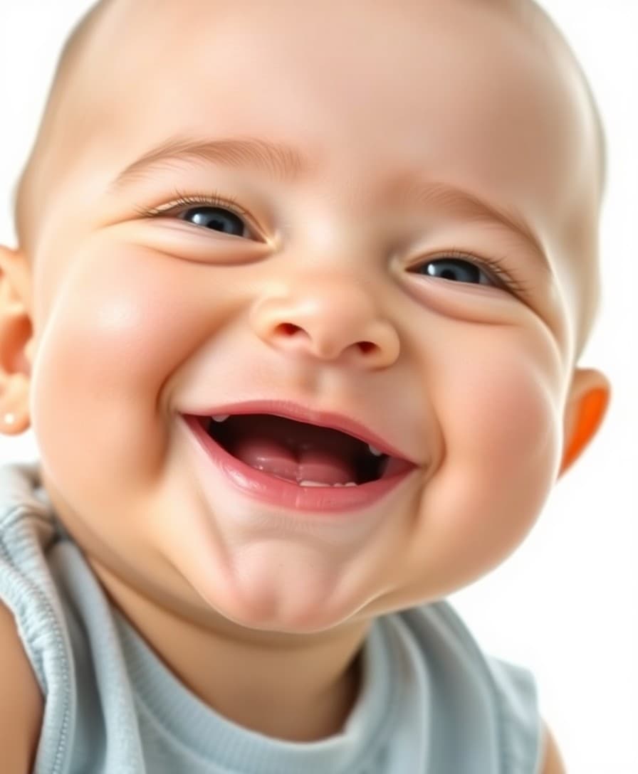 Lachende baby