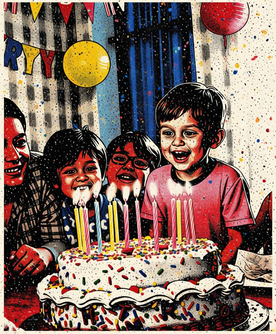 Verjaardag cadeau — AI kunstwerk van canvio.art