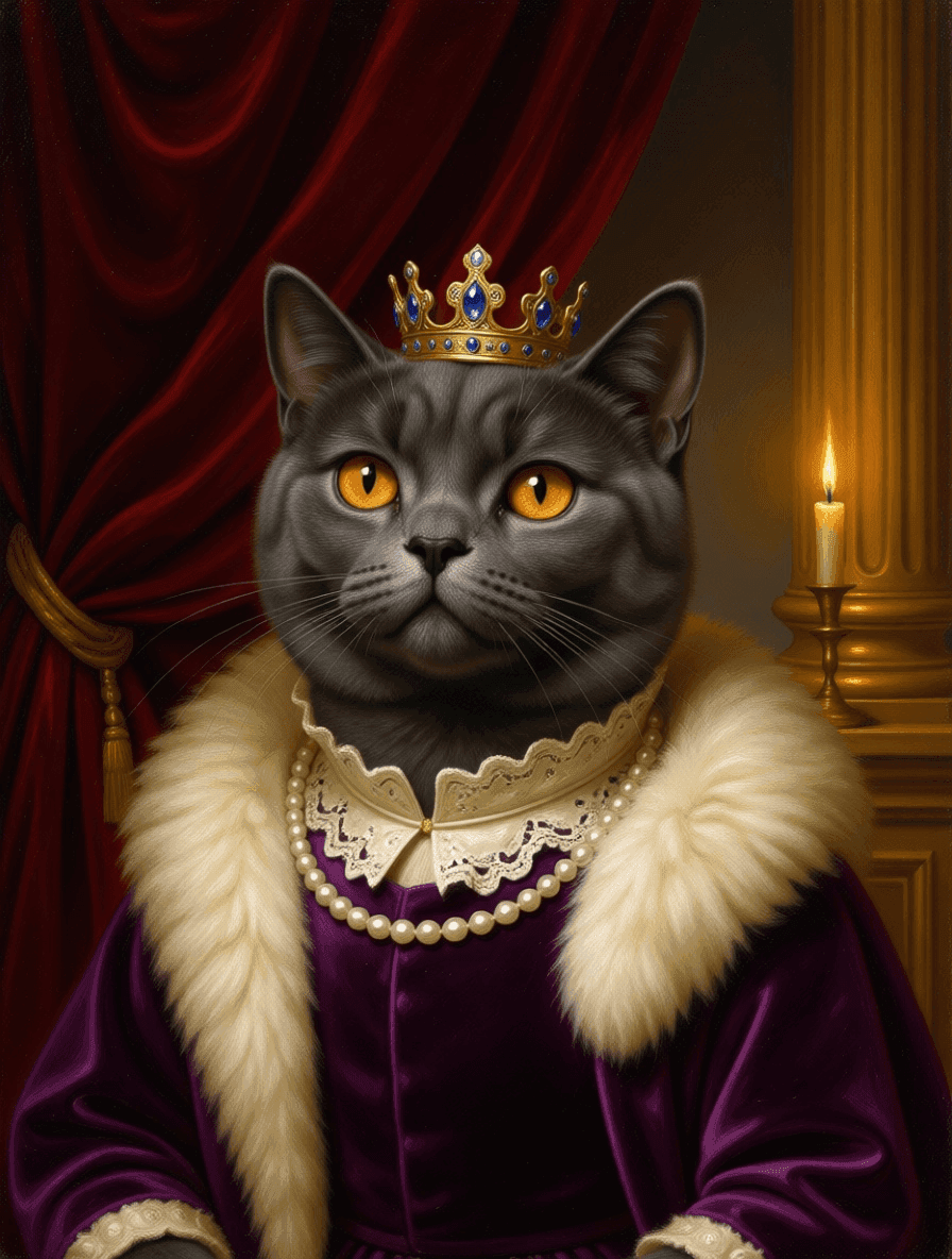 Koningin — Britse korthaar kat