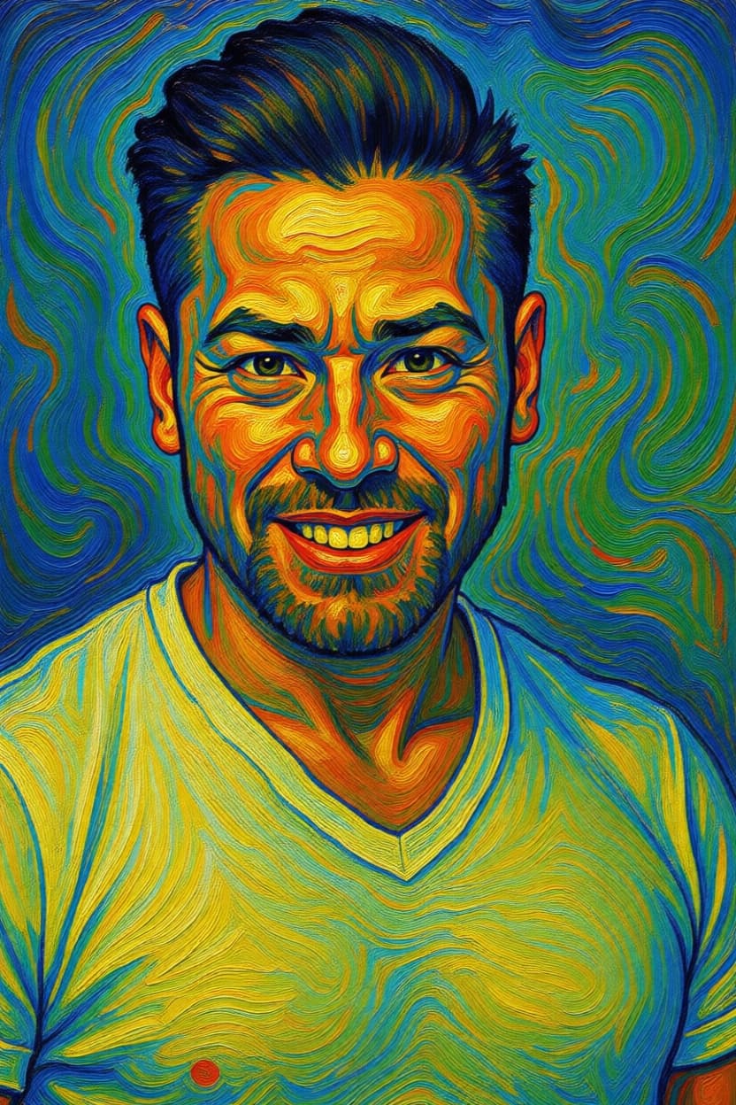 Portret in Expressionisme stijl