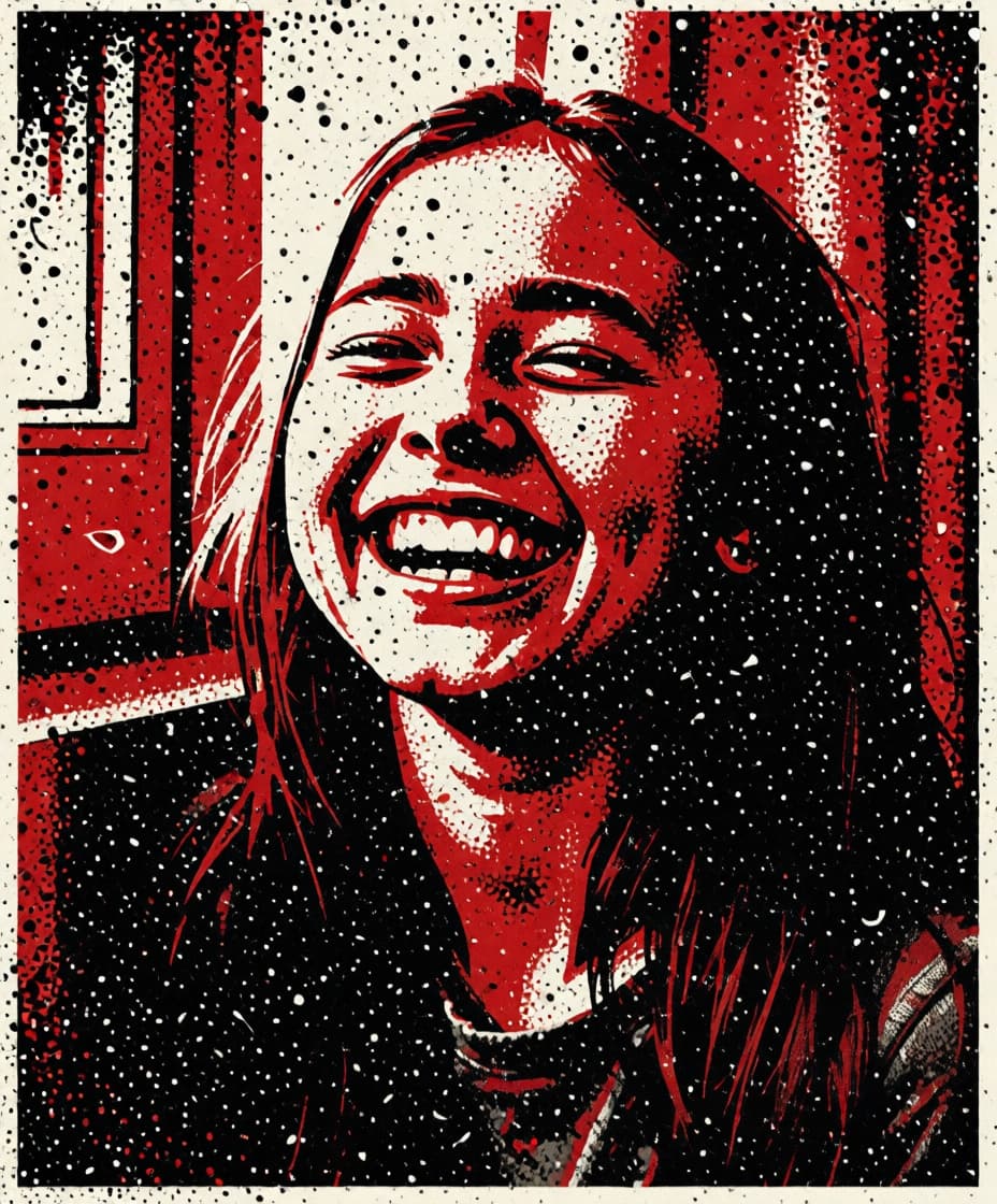 Portret in Street Art stijl