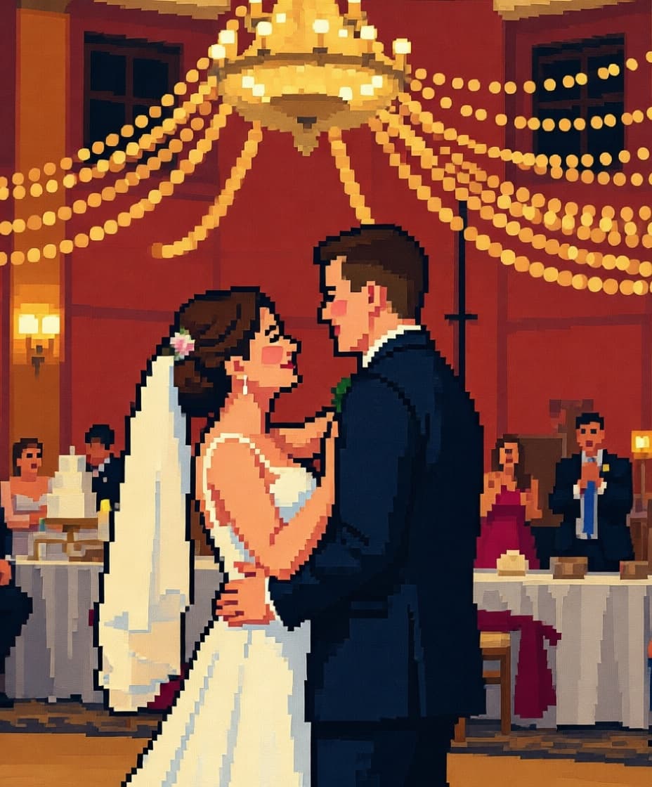 Huwelijk cadeau — AI kunstwerk van canvio.art