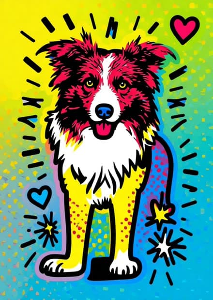 Jouw foto als street-art portret — Haring Pop
