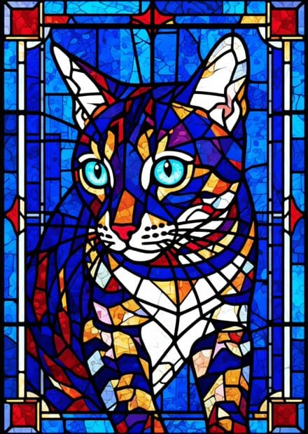 Jouw foto als glas-in-lood kunstwerk — Royal Sapphire