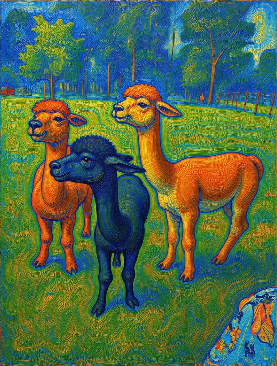 Huisdier in Expressionisme stijl