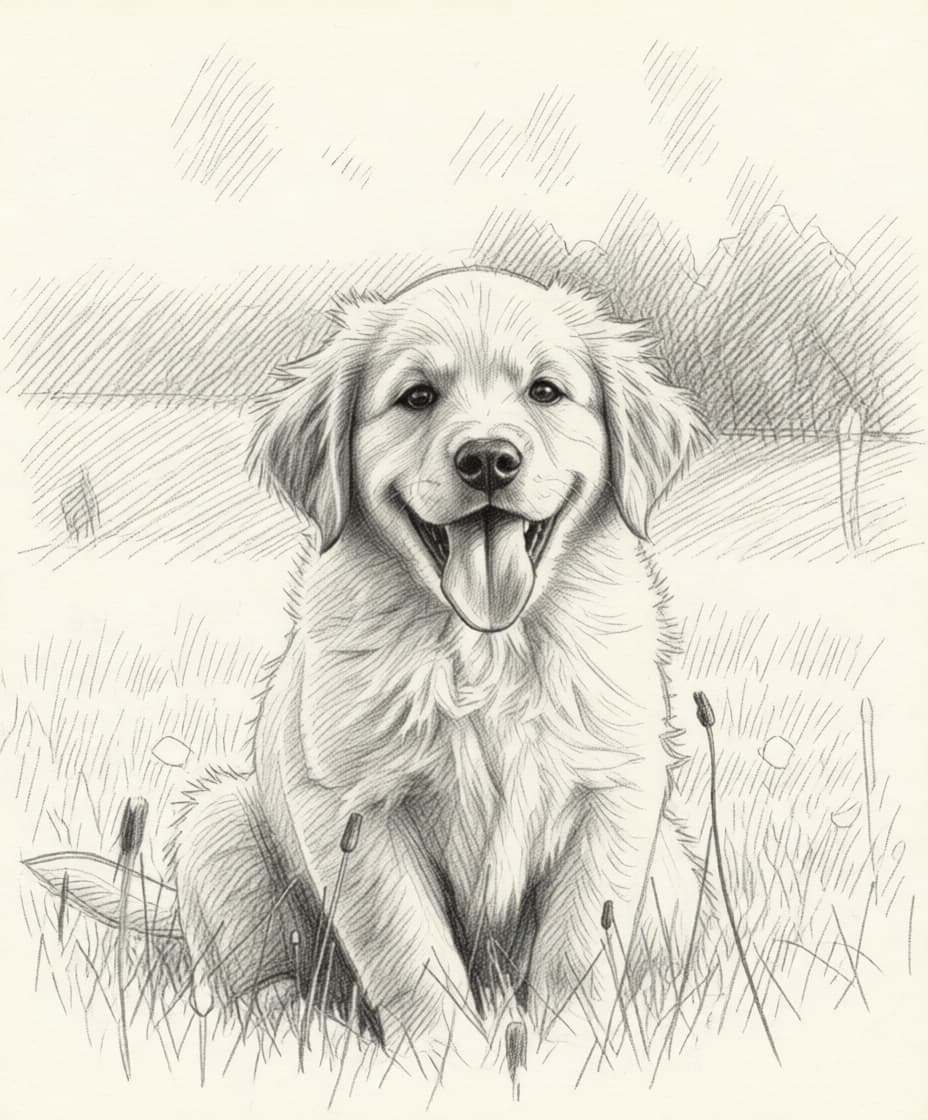 Houtskool Tekening voorbeeld 3